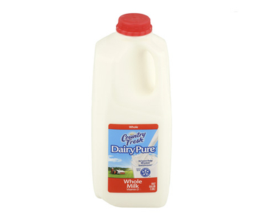 Половина галлона молока